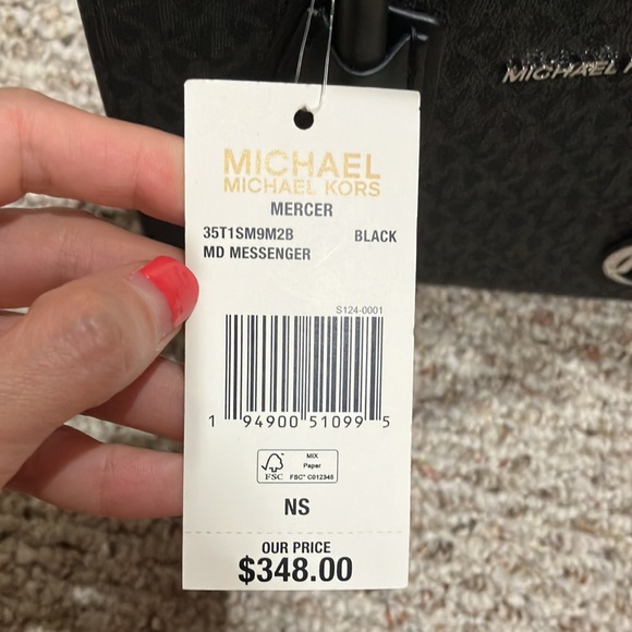 Michael Kors Mercer Leather Satchel Crossbody Bag 35T1SM9M2B - Picture 3 of 8